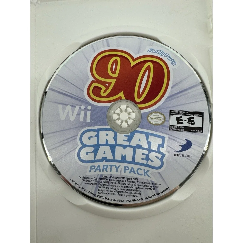Family Party: 90‎ Great Games Party Pack Nintendo Wii D3 Publisher